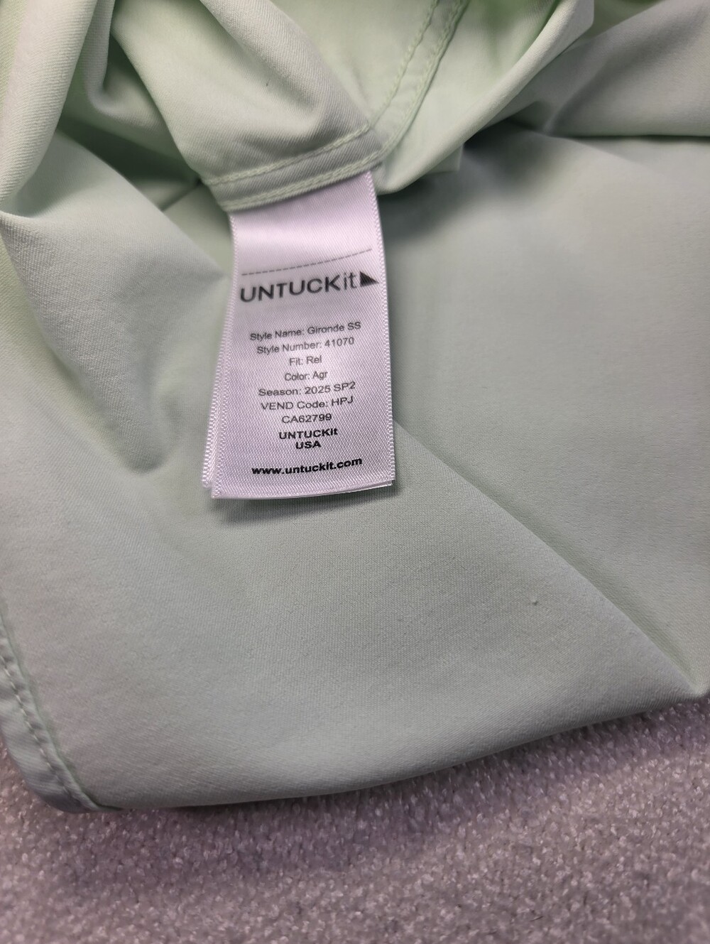 UNTUCKit Gironde SS Short Sleeve Shirt 3XL - Picture 5 of 5